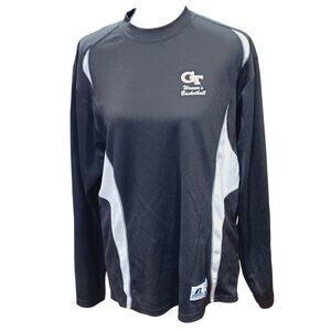 Georgia Tech Womens Basketball Long Sleeve Shirt M Russell Athletic Dri-Power
